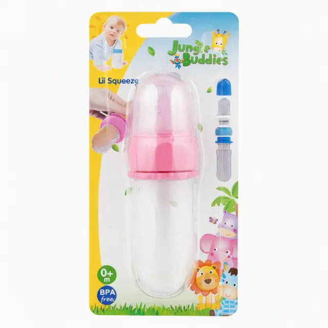 Jungle Buddies Squeeze Feeder Silicon Le15365